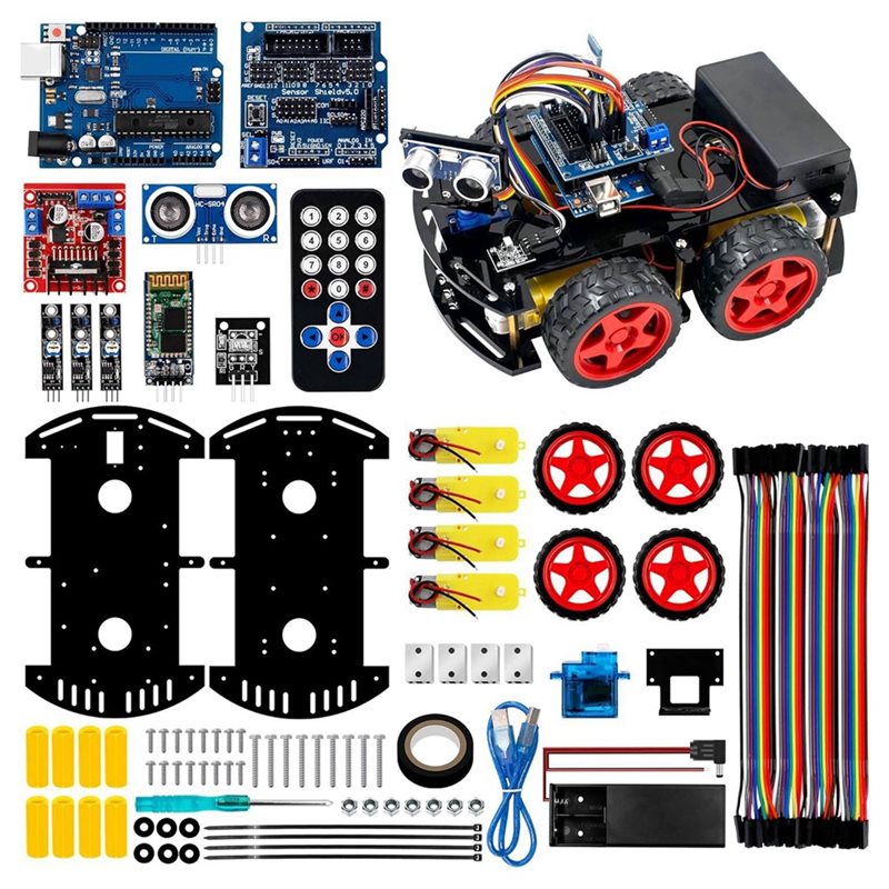 Arduino Uno Starter Kit - WOWFU-4WD 스마트 로봇 자동차 키트 (아두이노