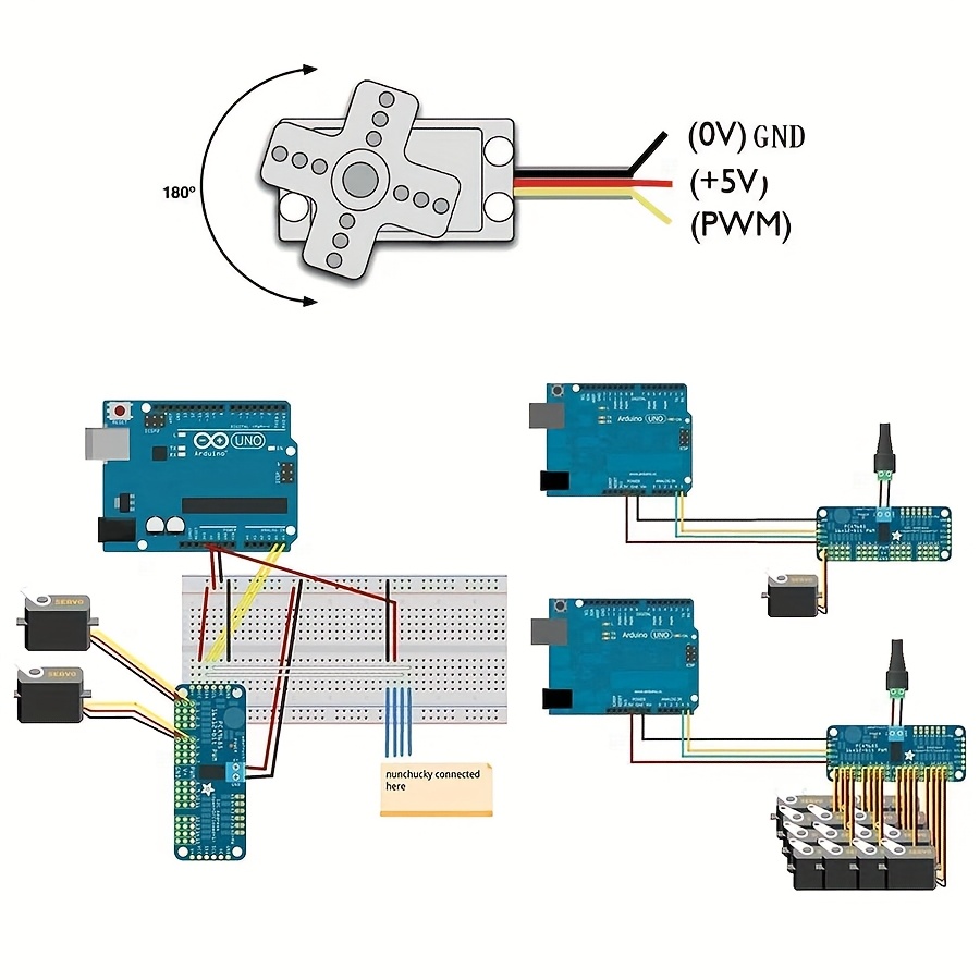5개 SG90 9G 서보 모터 + 16채널 PWM 서보 - Servo Motor Sg90 리뷰 및 가격