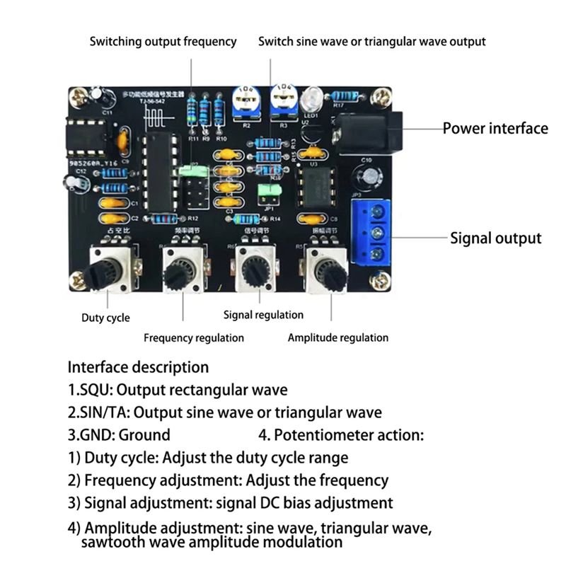 A76I-ICL8038 기능 신호 발생기 모듈 사인파  - Diy Elektronik 리뷰 및 가격