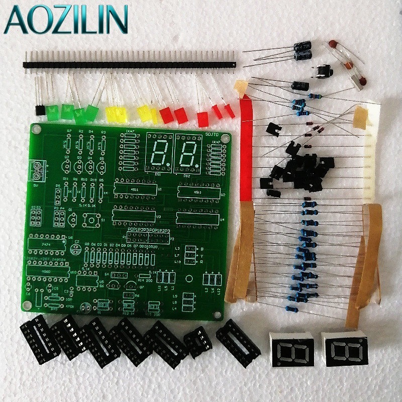 AOZILIN 디지털 회로 신호등 키트 카운트다운 타이 - Diy Electronics Course 리뷰 및 가격