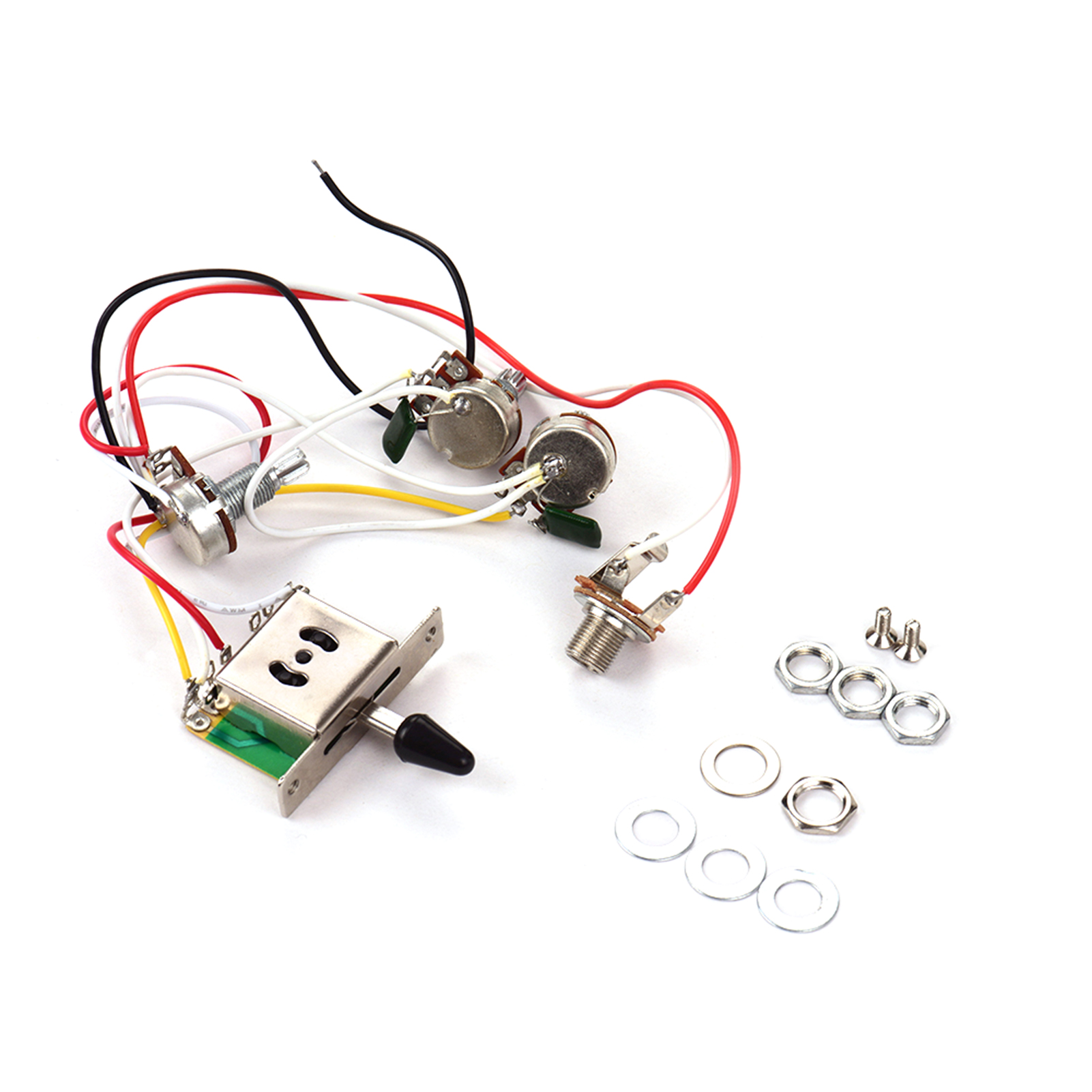 일렉트릭 기타 와이어링 하네스 키트 교체, 스트라토캐스 - Diy Guitar Electronics 리뷰 및 가격