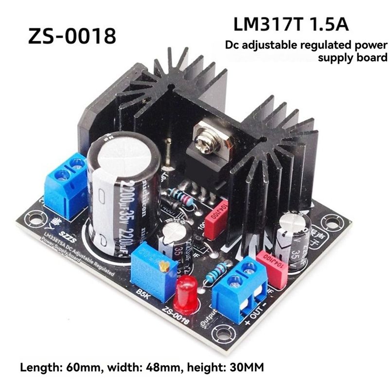 조정 가능한 선형 조정 전원 공급 장치 보드 LM317 - Diy Electronics Filament 리뷰 및 가격