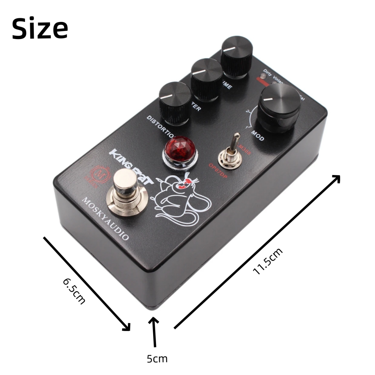 Mosky KING RAT 이펙트 페달 디스토션 퍼즈  - Diy Guitar Electronics 리뷰 및 가격