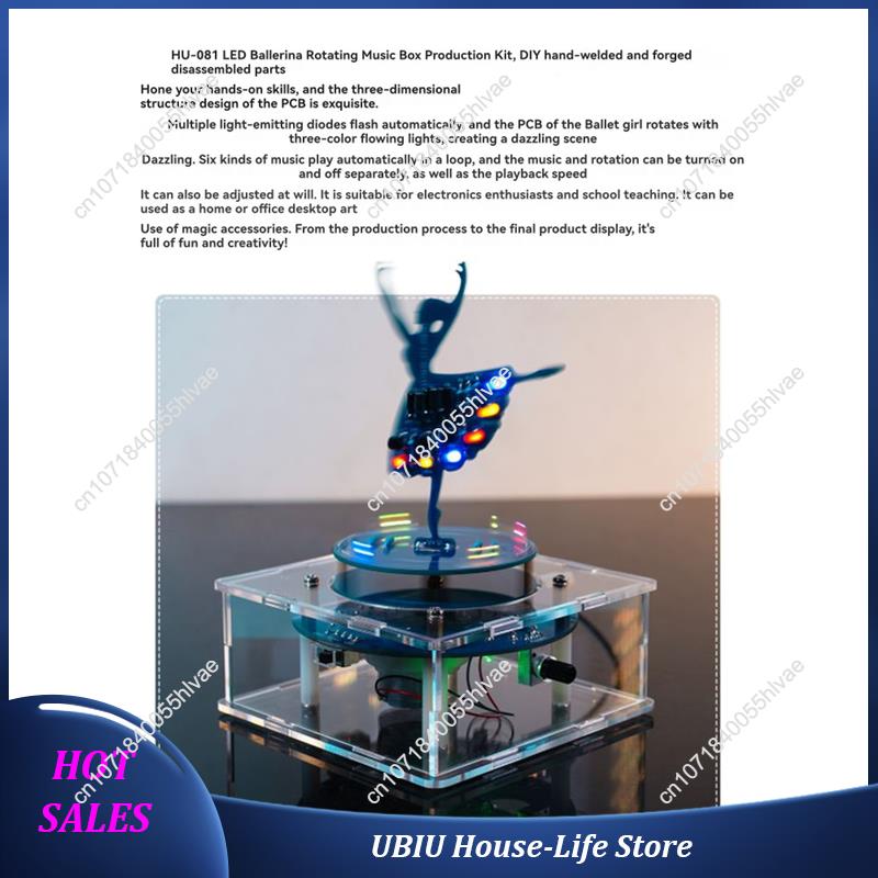 회전식 뮤직 박스 DIY 전자 키트 발레리나 소녀 뮤직 - Best Diy Electronics Kits 리뷰 및 가격