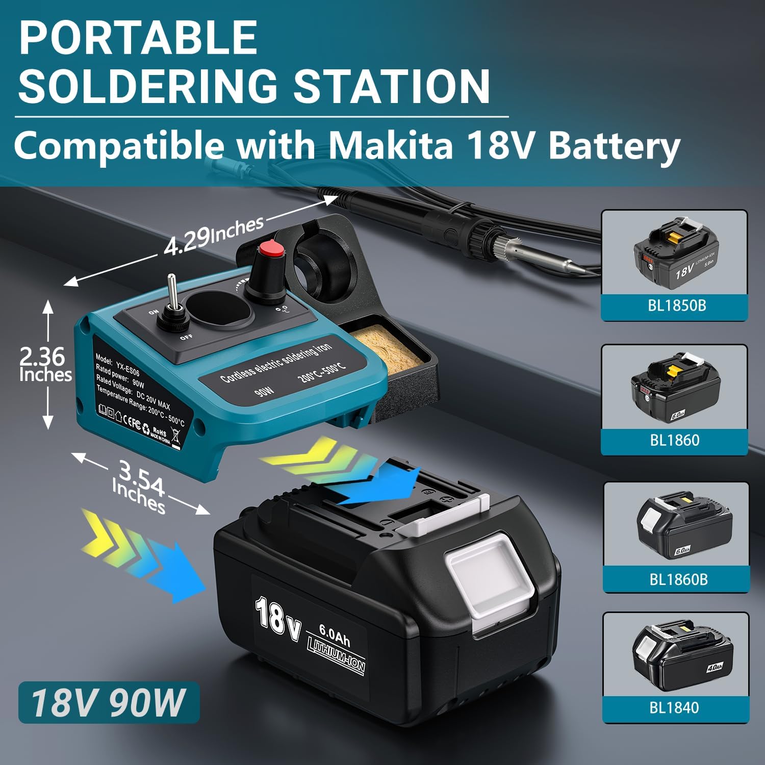 마키타 18V LXT 배터리용 90W LED 디지털 무 - Diy Elektronik 리뷰 및 가격