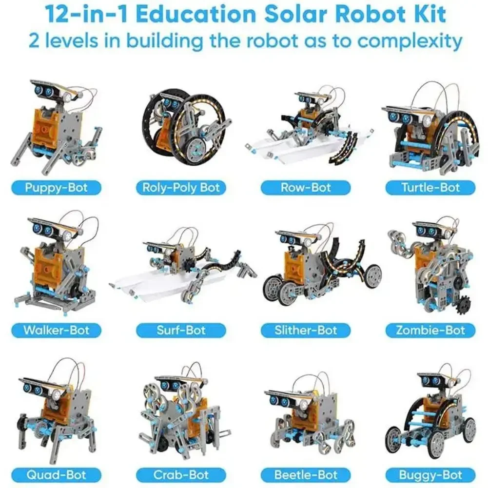 13 in 1 태양열 구동 로봇 과학 키트 DIY 빌딩 - Diy Elektronik 리뷰 및 가격